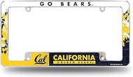 Rico Industries NCAA Cal Berkeley Golden Bears Primary 12" x 6" Chrome All Over Automotive License Plate Frame for Car/Truck/SUV