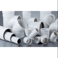 VM Upvc Fitting 36mm / 43mm / 56mm 1 1/4" / 1 1/2" / 2" ( Tee/Elbow/Socket/PT Socket /PT Elbow)