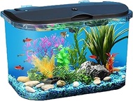 Koller Products 5-Gallon Aquarium Kit with LED Lighting and Power Filter, Ideal for a Variety of Tro