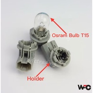 Myvi Viva Alza Third Brake Socket Size T15 Bulb Socket Universal Car Ketiga Brake Bulb Socket Holder