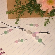[ .Keychain] Cute handmade cherry dango cake keychain