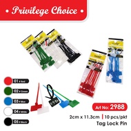 CACTUS Colourfull Tag Lock Pin / Cable Tie 10pcs/pack