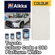 AIKKA TOYOTA COROLLA CROSS 089 PLATINUM WHITE ** 2K CAR PAINT