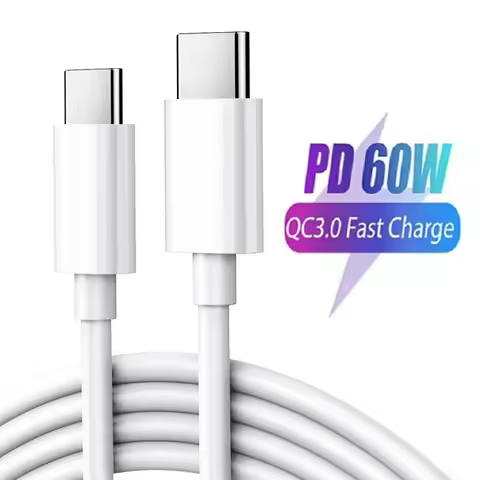USB Type C To Type C Charging Cable 60W PD Type C Super Fast Phone Charging Charger For Macbook Xiao