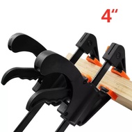 H8 Tools (ห้ามพลาด) (ราคาถูกสุด)4 pcs 4 นิ้วบาร์ F คลิป Grip Bar Clamp Quick RATCHET Woodworking Clip Release ไม้เครื่องมือมือดีไอวายชุด