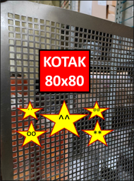 Plat Ram - 80x80 cm - Lubang Kotak - Plat Speaker - Ram Speaker - Grill Speaker