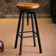 N2N_fashion PULITO เก้าอี้บาร์ เบาะไม้ ปรับระดับความสูงได้ รุ่น BC-012BK ขนาด 34×34x63~83ซม. สีดำ ปั