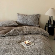 Cloudy Yarn Yarn-Feel Jacquard Series Four-Piece Set High-End Yarn-Feel Jacquard Long-Fle