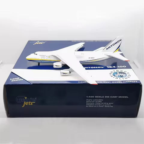 1:400 Scale Alloy Ukrainian Antonov An-124 Transport Aircraft AN124 UR-82027 Simulation Airplane Mod