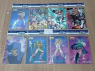 90%新(未開封/咭無傷/包裝袋有傷) Seika Saint Seiya Cloth Myth 聖鬥士星矢 聖衣神話 青銅 星矢 紫龍 冰河 瞬 一輝 3D 卡 咭 1套8張(不散賣) 16.5cm