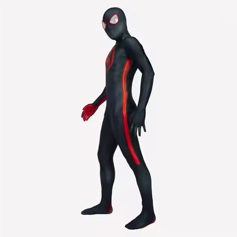 Halloween Miles Morales Across The Spider verse Cosplay Costume Spider Zentai Bodysuit Men Adults Pa