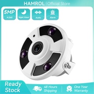 Hamrol H.265 1.7เลนส์ตาปลามิลลิเมตร2MP/3MP/5MP Panoramic กล้อง IP การมองเห็นได้ในเวลากลางคืนวิดีโอวง