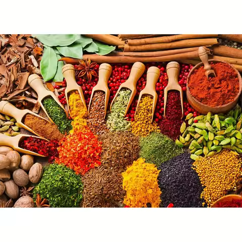 1000 Piece Puzzles for Adults Colourful Spices Jigsaw Puzzles for Adults 1000 Piece Educational Game