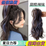 🌸🌸Taiwan Shipment🌸🌸Hair Clip on Fur Clip Waterfall Half-tie Ponytail High Skull Artifact Color Highl