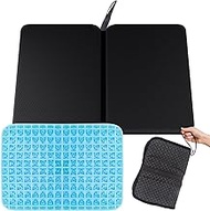 Portable Gel Seat Cushion,15'' x 11''Foldable Breathable Travel Thick Gel Seat Cushion for Office Chair, Car Seat, Wheelchair,Relief Long Sitting, Travel, Sciatica, Coccyx Pain