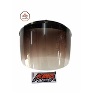 HELMET VISOR KING DRAG TWO TONE (BLACK/BLUE)