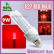 9W RED LED Bulb Energy Saving Red Bulb Party Decoration Porch Home Lighting CNY Lantern Christmas Light Bulb Lampu Merah