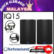 Turbosound iQ15 2500-Watt 15" Powered Speaker With Speaker Stand And Cable - Each / Pair ( iQ-15 / i