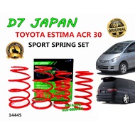 D7 TOYOTA ESTIMA ACR30 (00-05) / ACR50 (06-17) SPORT LOWER SPRING SET