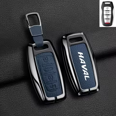 Alloy Car Key Case Cover for Great Wall Haval Jolion 2022 H6 H7 H4 H9 F5 F7 F7X F7H H2S GMW Dargo Ke