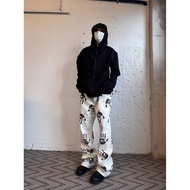 American High Street Street Wear Plankton Handsome Palm Print White Men Women hiphop Street Wear Fri