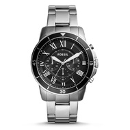 Fossil Men's Grant Black Dial Chronograph Stainless Steel Watch FS5236