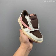 Air Jordan AJ1 Leather Classic Retro Style Durable Low cut Men's and Women's Shoes