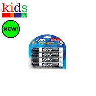 Expo Whiteboard Marker 4's Black Chisel Tip - Kids Ink