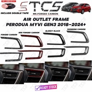 TCS PERODUA MYVI GEN3 2018-2024+ CAR AIR OUTLET FRAME GARNISH ACCESSORIES