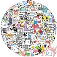 100Pcs/Set ❉ Chemistry & Physics & Biology‌ - Funny Science Slang Stickers ❉ Fashion DIY Waterproof 
