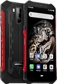 Ulefone Armor X5 Rugged Smartphone, 5000mAh Battery 5.5Inch 3GB 32GB(up to256GB) 4G Unlocked Smartphones, IP68 Waterproof Global Version Dual SIM Face ID NFC OTG Android Mobile Phones Red