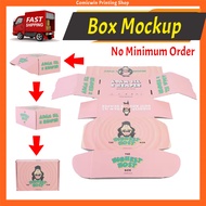 【INSTANT】Mockup Box Printing (A3 Size) Art Card Printing, Diecut Shape, Packaging Box, Presentation,