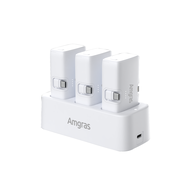 Amgras PowerWorld822 Mini Powerbank 5000mAh Built-in Foldable Type-C Lighning dual Connector & zinc