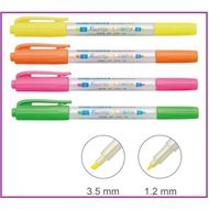 [Abi Stationery] Lion FM-680 Double-Headed Highlighter For Notes Drawing Key Points