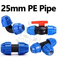 PE Compression Fittings Quick Connector Coupling Tee Elbow Tube Cap for PVC Pipes