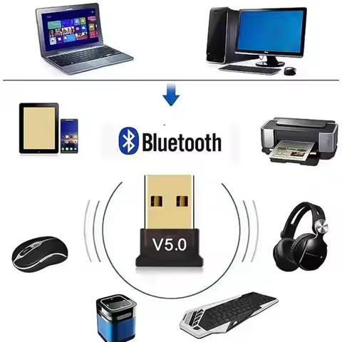 Bluetooth Audio Receiver USB Bluetooth 5.0 Adapter Transmitter Receiver USB Dongle Wireless USB Adap