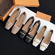 Dior-Inspired Women's Heels - 2025 SS Trendy Retro Square-Toe Leather Shoes