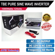 JAFED - 1000W 12v TBE Pure Sine Wave Power Inverter DC 12V to AC 220V - Offgrid Inverter