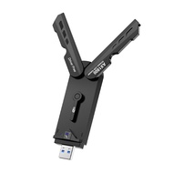 Actual Adaptor WiFi USB 1300Mbps Adaptor USB Nirkabel Dual Band 2.4/5.8 GHz Penerima Eksternal USB 3