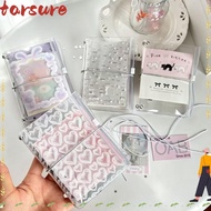 TARSURE Ins Journal Cover,  Polka Dots Print TN Notebook Cover, Ins Style with Zipper Pocket PVC Jou