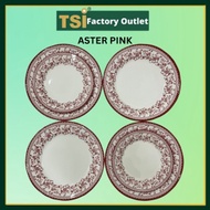 CLAYTAN RM59.90 SET - ASTER PINK Ceramic Set Pinggan Mangkuk Makan Seramik Kaca TABLEWARE Dinnerware PLATES 碗 碟 盘 陶瓷盤子