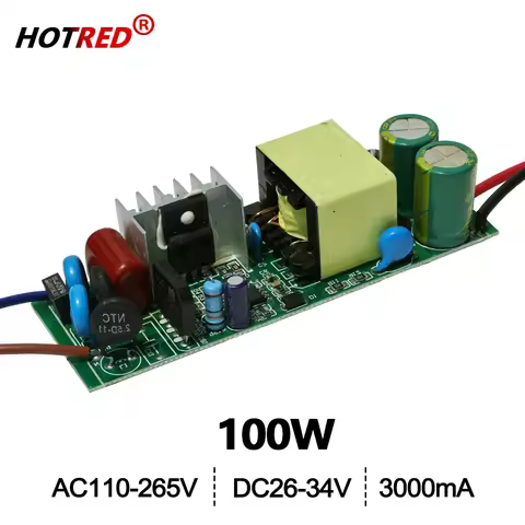 LED Driver 100W DC26V 30V-34V 3000mA High PF Power Supply Constant Current Transformers AC110V 220V 