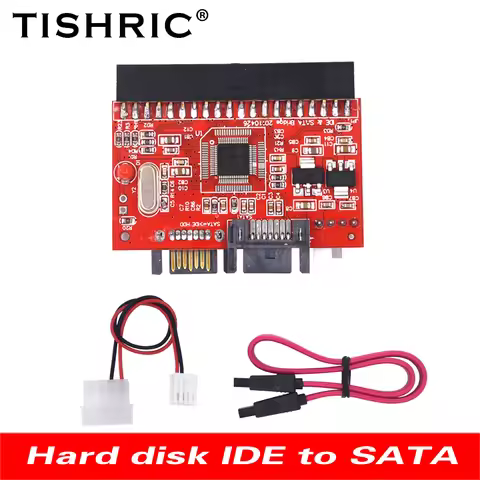 TISHRIC Hard Disk IDE To SATA Converter SATA to IDE Bidirectional Conversion Card Computer Motherboa