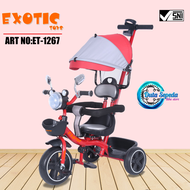 Sepeda anak balita roda tiga EXOTIC ET - 1267  1262  1268 1269 Musik Lampu Baby Stroller roda 3