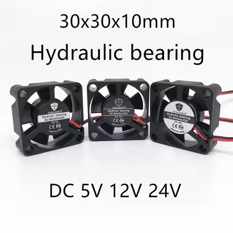 DC5V 12V 24V 3010 30MM 30*30*10MM Cooling Fan 3D Printer Fan Graphics Card Fan Hydraulic Bearing Bal