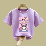 Girls Short Sleeve Top Short Sleeve Kuromi Short Sleeve T Shirt