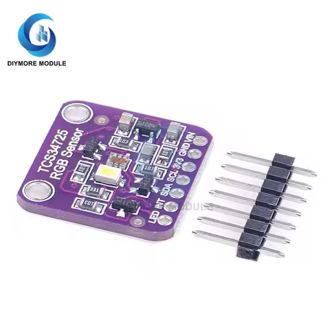 TCS34725 34725 RGB Color Sensor Module IR Blocking Filter RGB Light Sensor Recognition PCB Board For