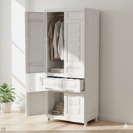 **Ready Stock* 70CM Width* European Design Adult Wordrobe, Plastic Double Swing Door Storage Cabinet