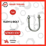 Clamp u Bolt 5/ 16 x 1 -1/4" | Pipe Clamp | U Bolt