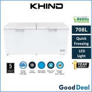 Khind FZ708 708L Chest Freezer Peti Sejuk Beku
